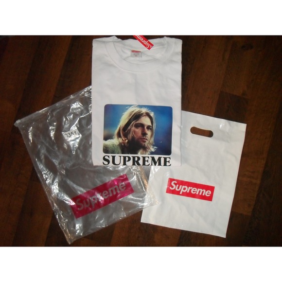 Supreme Other - Supreme Kurt Cobain Nirvana T Shirt White Medium Graphic Tee New w/ Gift Bag USA